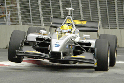 Ryan Dalziel Hopping Over Chicane