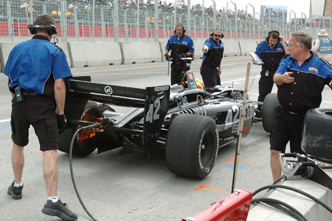 Fire At The Rear of Matt Halliday's Car