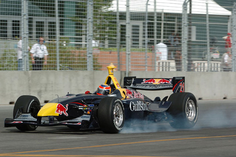 Neel Jani Locks Up Brakes