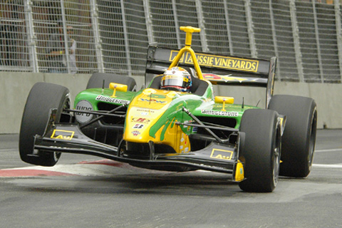 Simon Pagenaud Flying Over Chicane