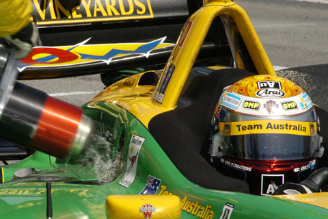 Fuel Splashing During Will Power Pit Stop