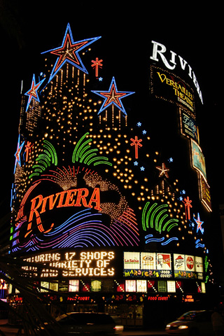 The Riviera Casino at Night