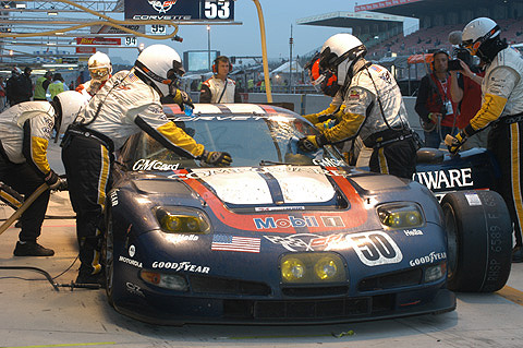 GTS Runnerup Corvette in Pits