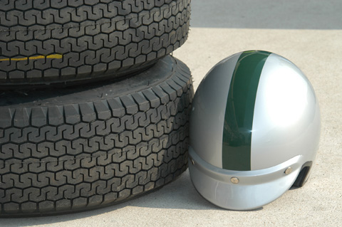 Old Style Helmet and Tires