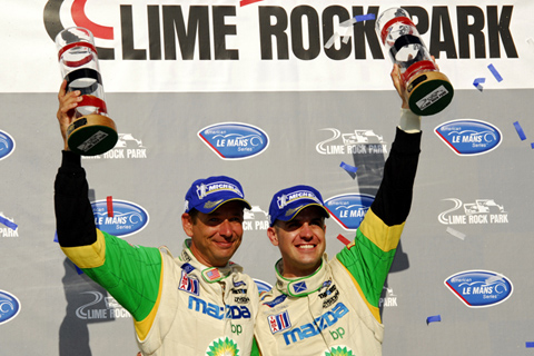 Butch Leitzinger and Marino Franchitti Celebrate Victory