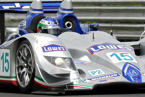 Acura ARX-01b LMP2 Driven by Adrian Fernandez and Luis Diaz in Action