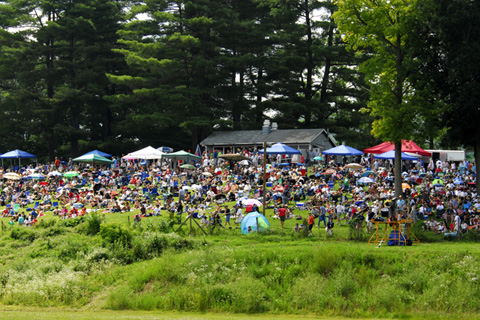 View of Spectators on Hillside Overlooking the Esses