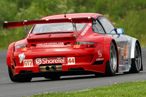 Porsche 911 RSR GT2 Driven by Johannes van Overbeek and Seth Neiman in Action
