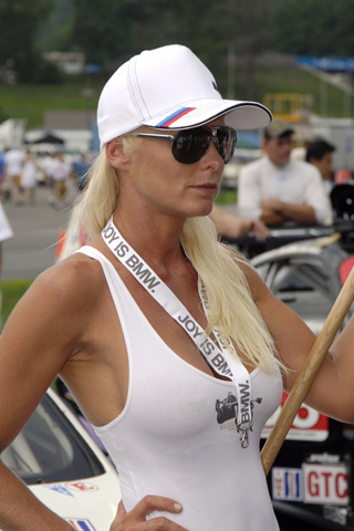 Blonde BMW Grid Girl