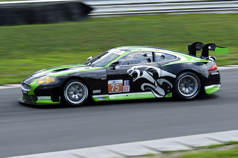 Jaguar XKR GT Driven by Ryan Dalziel and Marc Goossens in Action