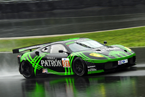 Ferrari 430 GT Driven by Scott Sharp and Johannes van Overbeek in Action