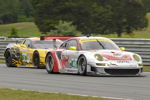 Porsche 911 GT3 RSR GT Driven by Jörg Bergmeister and Patrick Long in Action