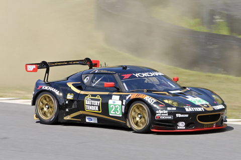 Lotus Evora GT Driven by Bill Sweedler and Townsend Bell in Action