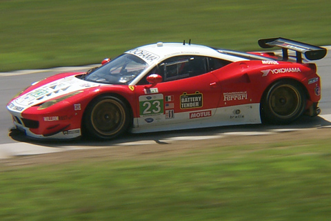 Ferrari F458 Italia GT Driven by Bill Sweedler and Townsend Bell in Action