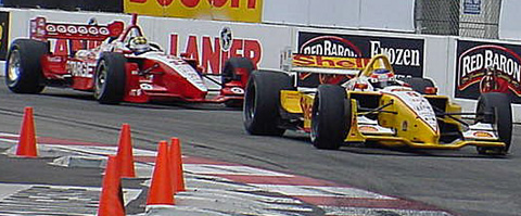 Jimmy Vasser Second Ahead of Kenny Brack