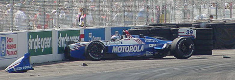 Michael Andretti Crash