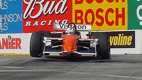 Townsend Bell Doing A Wheelie