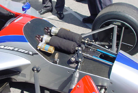 Close Up View of Toyota Atlantic Shocks