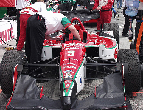 Crew Working on Michel Jourdain Car