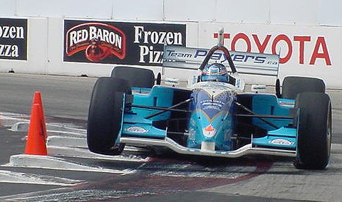 Paul Tracy Hops a Curb