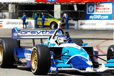 Paul Tracy Waving On Victory Lap