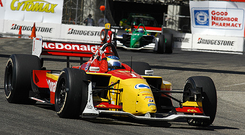 Sebastien Bourdais Waves On Victory Lap