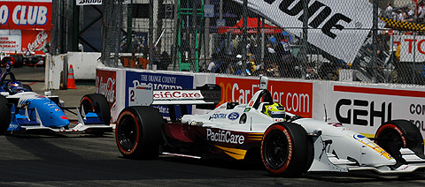 Bruno Junqueira Leads Paul Tracy