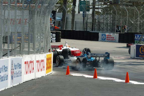 Mario Dominguez Locking Up Brakes