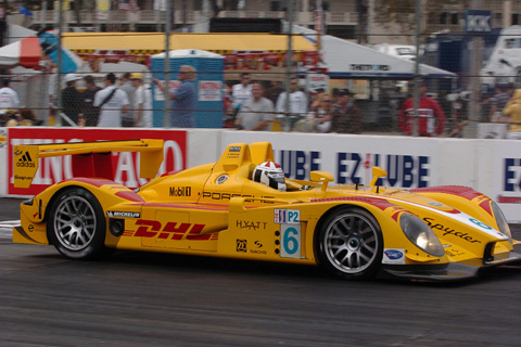 Porsche RS Spyder LMP2 Driven by Ryan Briscoe and Sascha Maassen in Action