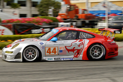 Porsche 911 GT3 RSR GT2 Driven by Darren Law and Patrick Long in Action