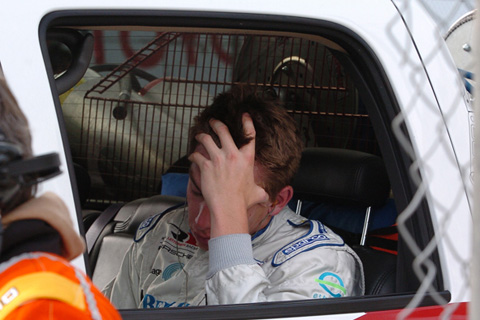 Tom Milner Sitting Dejected in Truck