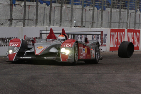 Audi R10 LMP1 Driven by Emanuele Pirro and Marco Werner in Action