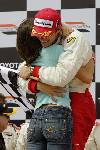 Claire Bourdais Hugging Sebastien