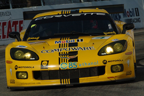 Corvette C6-R GT1 Driven by Olivier Beretta and Oliver Gavin in Action