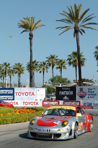 Porsche 911 GT3 RSR GT2 Driven by Jorg Bergmeister and Wolf Henzler in Action