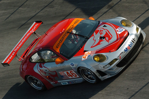 Porsche 911 GT3 RSR GT2 Driven by Johannes van Overbeek and Patrick Pilet in Action