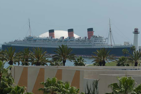 The Queen Mary in Port