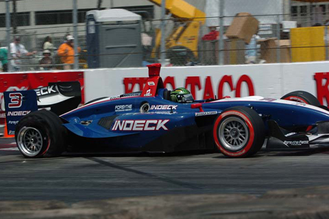 Paul Tracy w/Flat Rear Tire