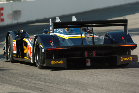 Rear of Acura ARX-02a LMP1 Driven by Gil de Ferran and Simon Pagenaud