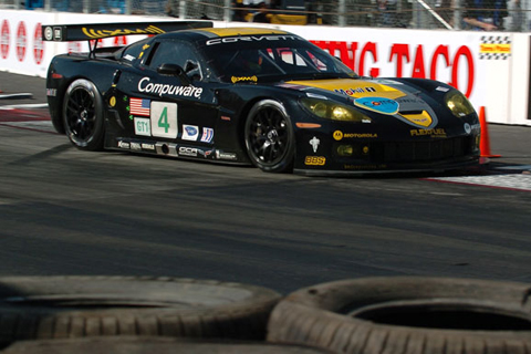 Corvette C6-R GT1 Driven by Olivier Beretta and Oliver Gavin in Action