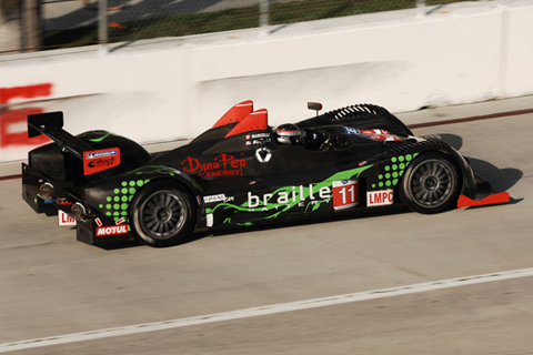 Oreca FLM09 LMPC Driven by Gerardo Bonilla and Kyle Marcelli in Action