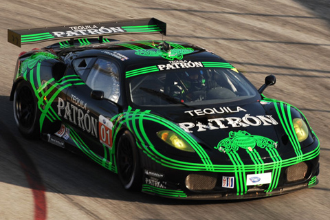 Ferrari 430 GT Driven by Scott Sharp and Johannes van Overbeek in Action