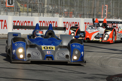 Oreca FLM09 LMPC Driven by Gunnar Jeannette and Ricardo Gonzalez in Action