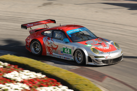 Porsche 911 GT3 RSR GT Driven by Darren Law and Seth Neiman in Action