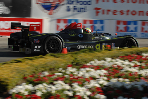 Oreca FLM09 LMPC Driven by Eric Lux and Elton Julian in Action