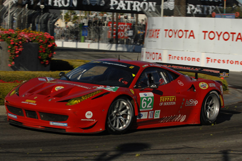 Ferrari F458 Italia GT Driven by Jaime Melo and Toni Vilander in Action