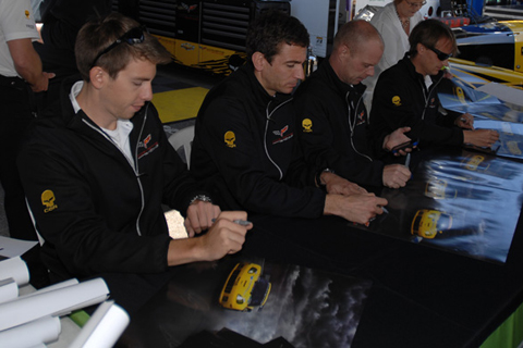 Corvette Drivers During Autograph Session