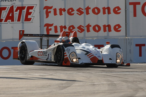 Oreca FLM09 LMPC Driven by Jonathan Bennett and Colin Braun in Action