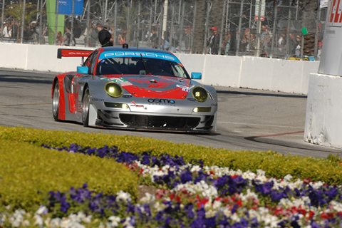 Porsche 911 GT3 RSR GT Driven by Seth Neiman and Marco Holzer in Action