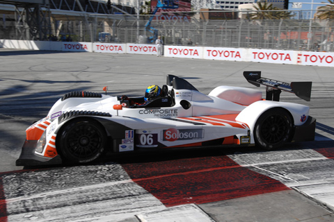 Oreca FLM09 LMPC Driven by Alex Popow and Ryan Dalziel in Action